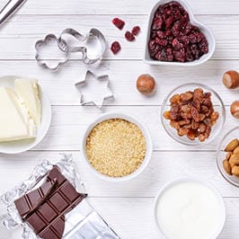 Bakingrediënten klaarleggen