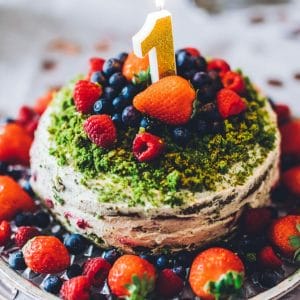 Fruittaart voor verjaardag - 1 jaar